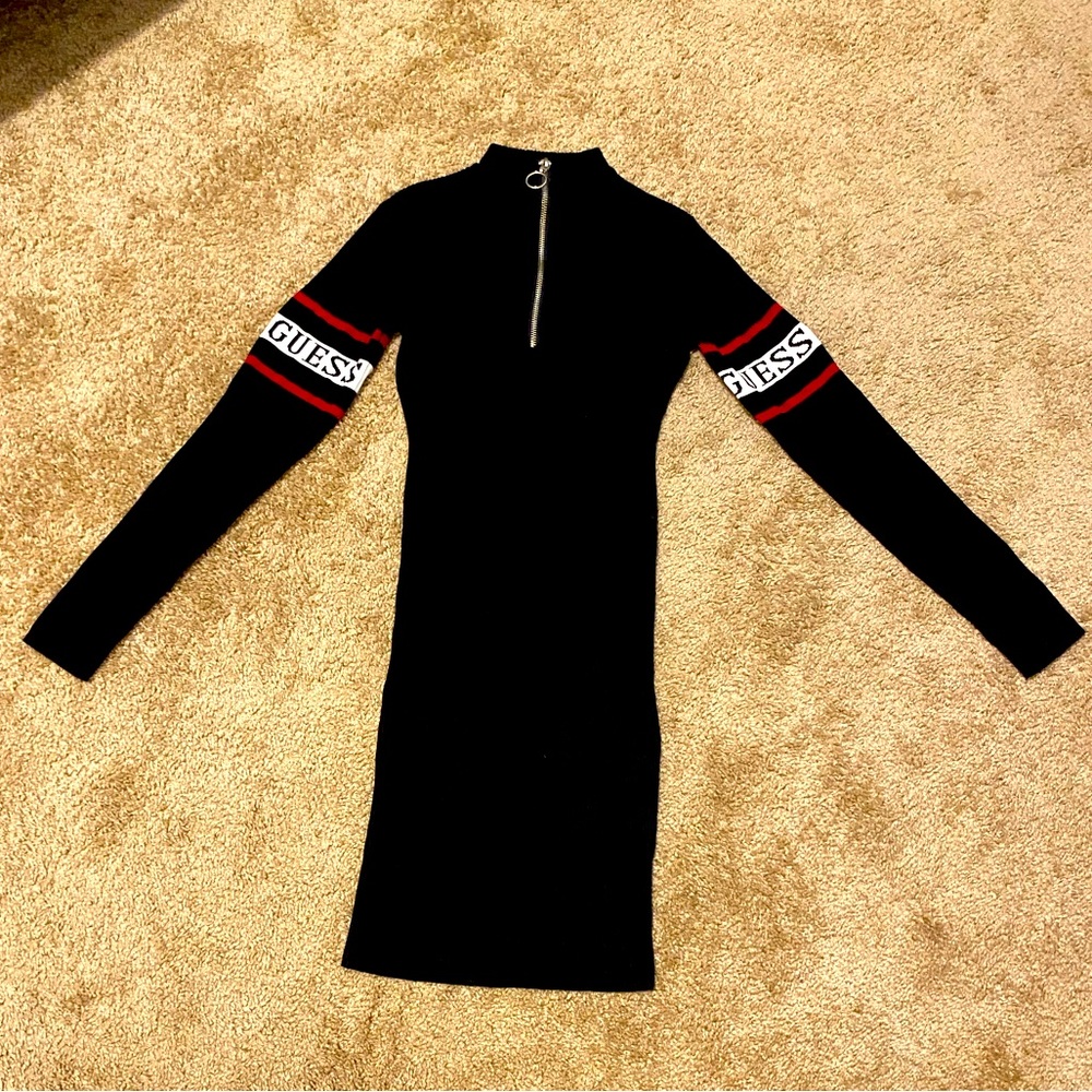 GUESS sweater knit dress in black